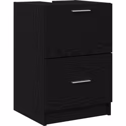Ce meuble sous-lavabo mixe le style contemporain et la praticité, fait en MDF de qualité pour créer un espace unique dans ta  ...