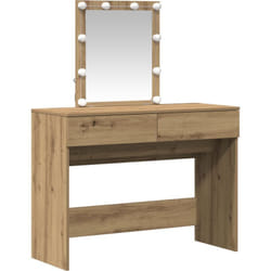Coiffeuse chêne artisanal 100 x 40 x 130 cm Bois d'ingénierie Vidaxl