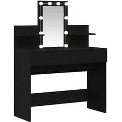 Coiffeuse Chêne Noir 100 X 40 X 130 Cm Bois D'Ingénierie Vidaxl