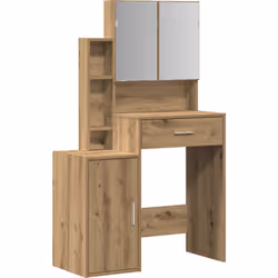 Cette table de vanité en chêne stylée combine praticité et allure, c'est un incontournable pour ta chambre. Avec sa belle cou ...