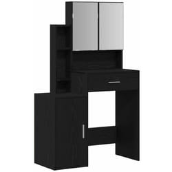 Coiffeuse Chêne noir 80 x 35 x 132 cm Bois d'ingénierie vidaXL