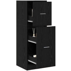 Cabinet de Pharmacie Chêne noir 40 x 41 x 118 cm Vidaxl