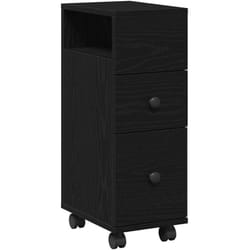 Cabinet de Salle de Bain Étroite Chêne noir 33 x 23 x 65 cm Vidaxl