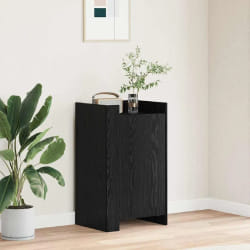 vidaXL Buffet Chêne noir 45 x 35 x 75 cm Bois d'ingénierie