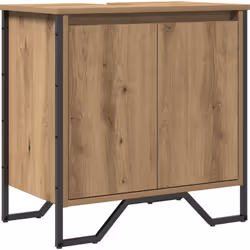 Fais connaissance avec l'armoire sous lavabo vidaXL, le combo parfait de style et de praticité pour ta salle de bain. Avec pl ...