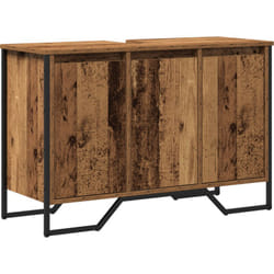 Vidaxl - meuble de salle de bain bois ancien 91x35x60 cm bois d'ingénierie