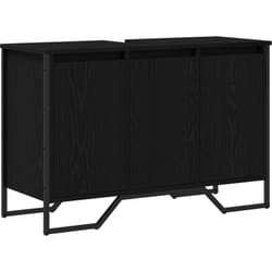 Vidaxl - Cabinet de lavabo Chêne noir 91x35x60 cm Bois d'ingénierie