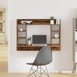 Bureau mural en bois ancien 105x48x75 cm en bois d'ingénierie Vidaxl
