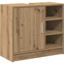 Meuble sous évier Chêne Artisan 63x29x55 cm Bois d'ingénierie vidaXL