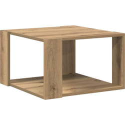 Table Basse Chêne Artisanal 51,5x51,5x30 cm Bois d'ingénierie Vidaxl