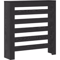 Couvercle de Radiateur Chêne Noir 78x20x82 cm Bois d'Ingénierie vidaXL