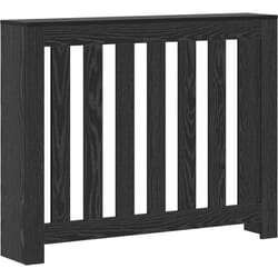 Vidaxl - Cache-radiateur Chêne Noir 104x20x82 cm Bois d'ingénierie