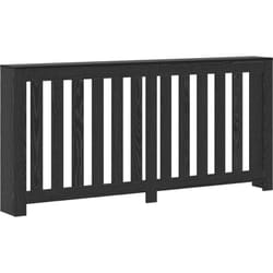 Vidaxl - Cache-radiateur Chêne Noir 175x20x82 cm Bois d'ingénierie