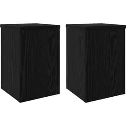 Supports de plantes 2 pcs en chêne noir 20x20x30 cm en bois technique Vidaxl