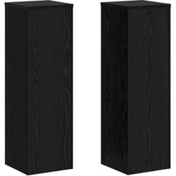 Vidaxl - Support de Plante 2 pcs Chêne noir 25 x 25 x 80 cm