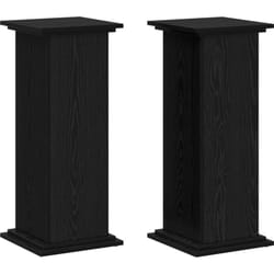 Vidaxl - Support de plante en chêne noir 33x33x80 cm, en bois aggloméré