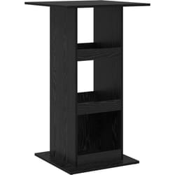 Table de Bar avec Rangement Chêne Noir 60x60x102 cm Bois d'Ingénierie Vidaxl