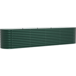 Vidaxl - Bac de jardin surélevé Vert 400x80x81 cm en acier galvanisé