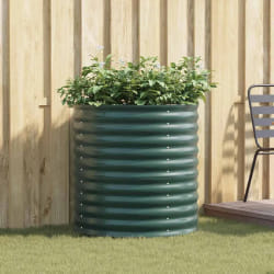 vidaXL Jardinière surélevée Vert 80 x 80 x 81 cm Acier