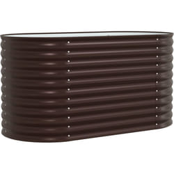 Vidaxl - Jardinière en bois brun 160x80x81 cm en acier galva