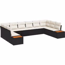 Cet ensemble de canapés sectionnels d'extérieur a un look moderne, parfait pour transformer n'importe quel coin extérieur en ...