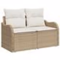 Ensemble de 9 pièces de canapé de jardin vidaXL avec coussins en poly rotin beige