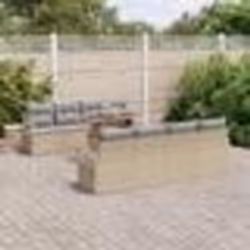 vidaXL Ensemble de jardin 9 pièces avec coussins beige en polyrotin