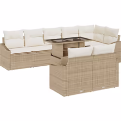 Cet ensemble de canapé d'extérieur 4 places apporte du style et de la praticité à votre balcon ou jardin, alliant confort et  ...