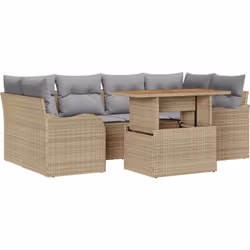 Cet ensemble de canapé de jardin fait rimer confort et style, rendant ton extérieur encore plus sympa. Il a un look moderne e ...
