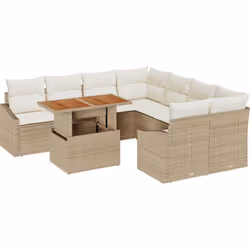 Cet ensemble de jardin de 9 pièces est parfait si vous voulez allier style et praticité. Avec son design moderne et ses couss ...