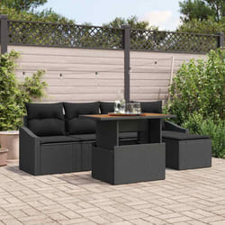 Vidaxl - Ensemble De Salle À Manger Pour Jardin Noir, Marron