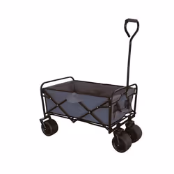 Benson Chariot Pliable dExtérieur à Roues Extra Larges - Idéal pour les Vacances ou la Plage Construction Robuste en Acier Ti ...