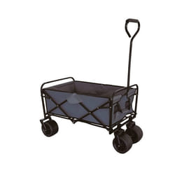 Benson Chariot Pliable dExtérieur à Roues Extra Larges - Idéal pour les Vacances ou la Plage Construction Robuste en Acier Tissu