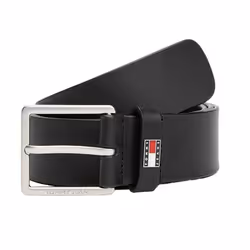 Ceinture Noire Homme Tommy Hilfiger Flag Leather 4.0
