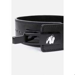 Ceinture de levage en cuir carbone Gorilla Wear 4 - Noir - XL