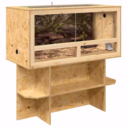 Terrarium Marron 100 X 50 X 100 Cm Osb Vidaxl - Vue supplémentaire 2