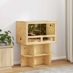 Terrarium Marron 80 X 50 X 100 Cm Osb Vidaxl