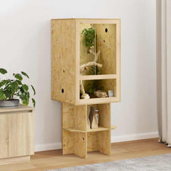 Terrarium Marron 50 X 50 X 130 Cm Osb Vidaxl