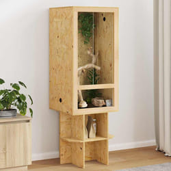 Terrarium Marron 50 X 50 X 130 Cm Osb Vidaxl