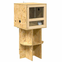 Terrarium Marron 40 X 40 X 90 Cm Osb Vidaxl