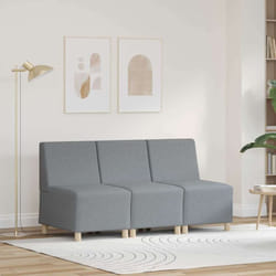 Vidaxl - Unité De Sofa Modulaire Sans Accoudoirs 3 Pcs Gris Clair