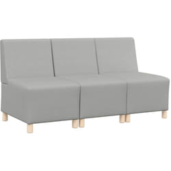 Vidaxl - Unité de Sofa Modulaire Sans Accoudoirs 3 pcs Gris nuage