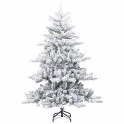 Sapin De Noël Artificiel À Branches Pliantes, Duveteux De Neige Vidaxl - Vue supplémentaire 2