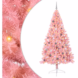 Adoptez l'esprit festif avec cet arbre de Noël artificiel pré-éclairé, une splendide pièce de décoration saisonnière parfaite ...