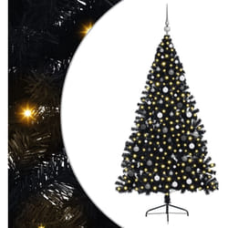 Vidaxl - Sapin de Noël artificiel Noir 210 cm pvc