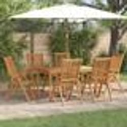 vidaXL Ensemble de jardin 7 pièces en bois d'acacia
