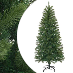 Sapin De Noël Artificiel Vert 150 Cm Pvc, Pe Et Acier Vidaxl