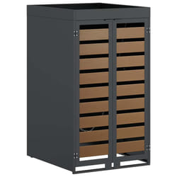 Stockage De Poubelle À Roulettes Avec Toit De Jardinière Pour Poubelle De 240l Vidaxl