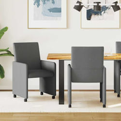 Chaises de salle à manger 2 pcs Gris foncé 57 x 66 x 94 cm vidaXL