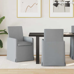 Chaises De Salle À Manger 2 Pcs Gris Clair 57 X 67 X 95 Cm Vidaxl
